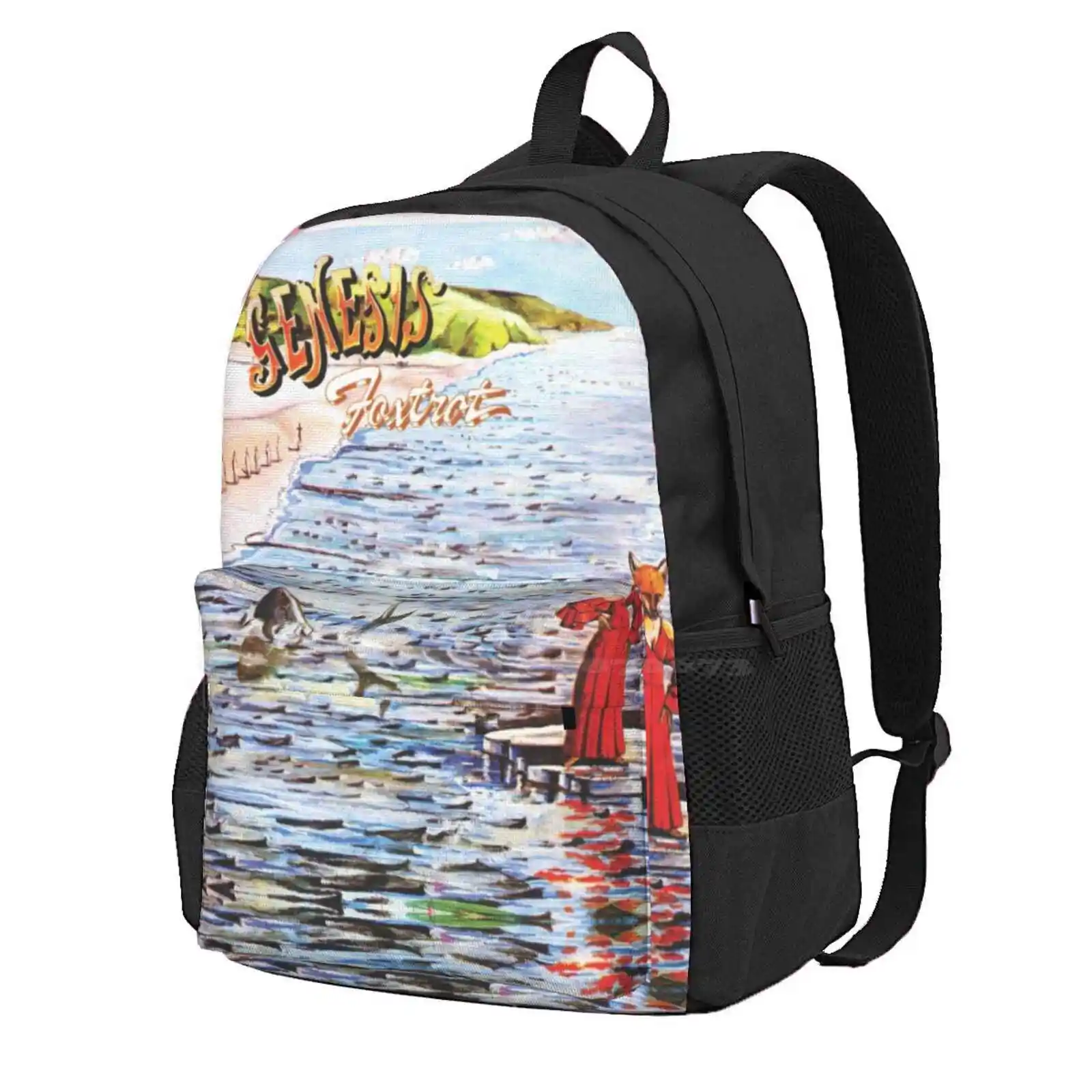 Fox Album Art Hot Sale Schoolbag Backpack Fashion Bags Foxtrot Album Vinyl Cover Progrock Progressive Genesis Yes Rare