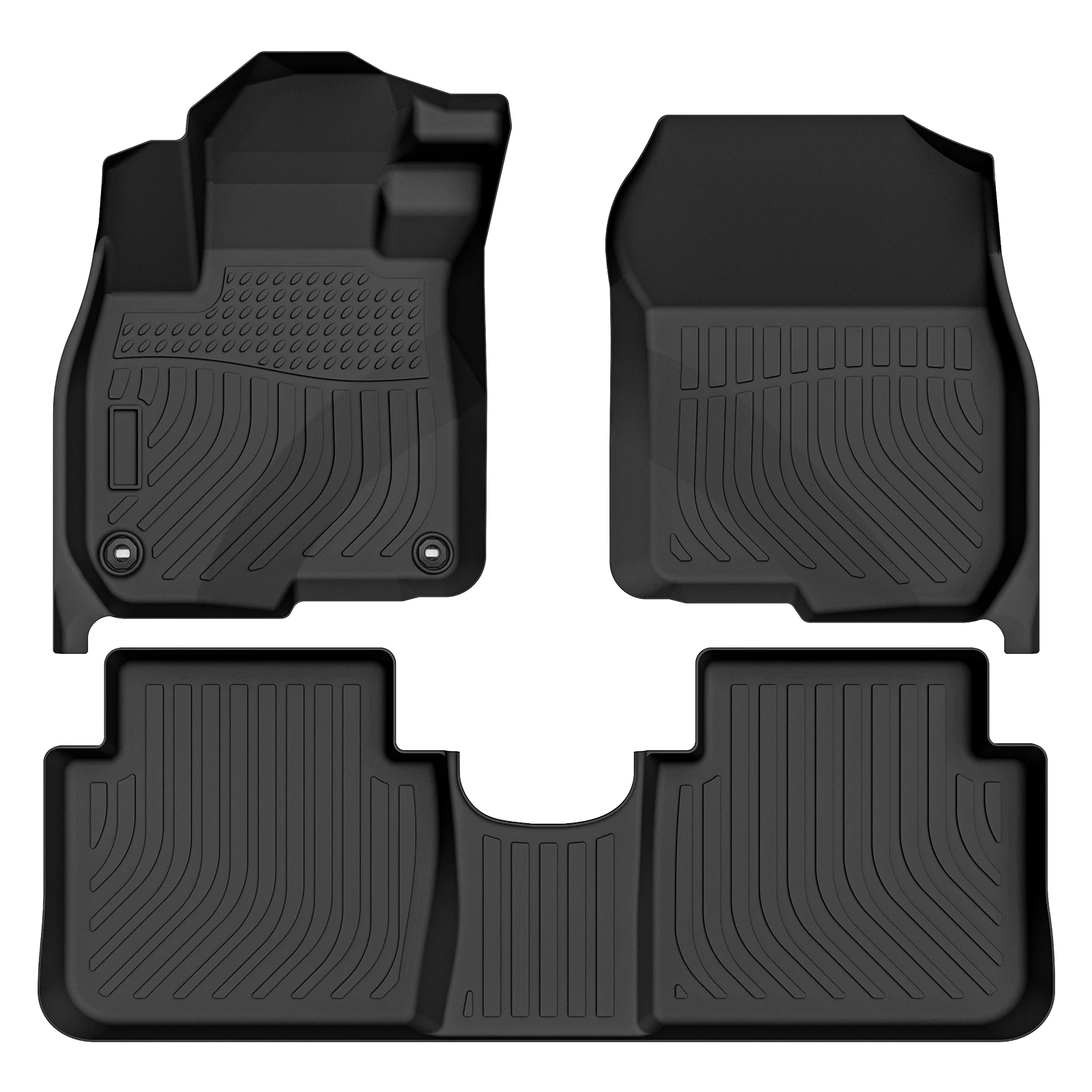 

Car Floor Mats for 2017-2022 Honda CR-V，All-Weather TPE Rubber Floor Mats Black