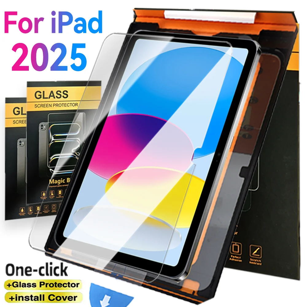 

Закаленное стекло, простая установка, защитная пленка для экрана для Apple IPad 2025 11 (A16), пылезащитная пленка для IPad Air6, 11 дюймов, 13 дюймов