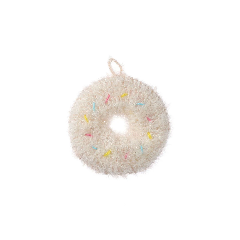 Korea High Efficient Anti-grease Donut Shape Dish Cloth Acrylic Washing Towel Kitchen Cleaning Wiping Rags Cleaning Cloths