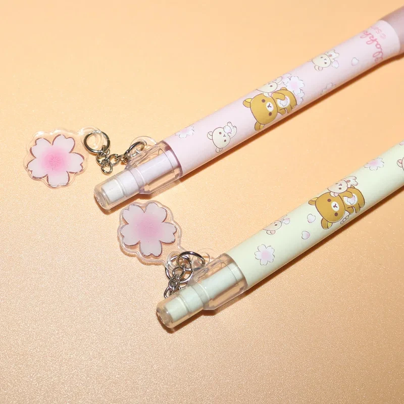 2Pcs AIHAO 914B 0.5/0.7mm Rilakkuma Automatic Pencil Kawaii Plastic Mechanical Pencils Kids Gifts Student Supplies Stationery