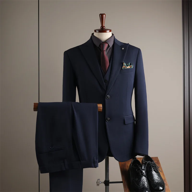 (41) Customized 2024 Suits for Men, Autumn New Groomsmen Suits, Wedding Business Casual Suits for Men