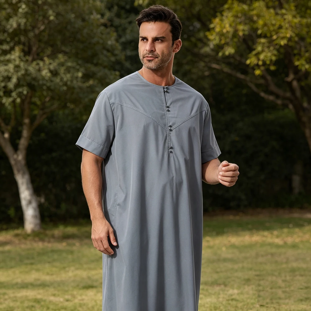 Saudi Arabic Robe Men Muslim D - Dubai Men'S Fashion 评论和价格