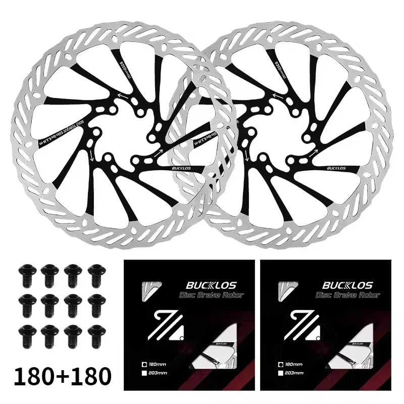 BUCKLOS Ultralight MTB Bike Hydraulic Disc Brake Rotor 160/180/203mm Mountain Road Racing Bicycle Brake Disc with 6 Free Bolts - Image 11