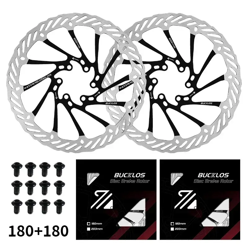 BUCKLOS Ultralight MTB Bike Hydraulic Disc Brake Rotor 160/180/203mm Mountain Road Racing Bicycle Brake Disc with 6 Free Bolts - Image 11
