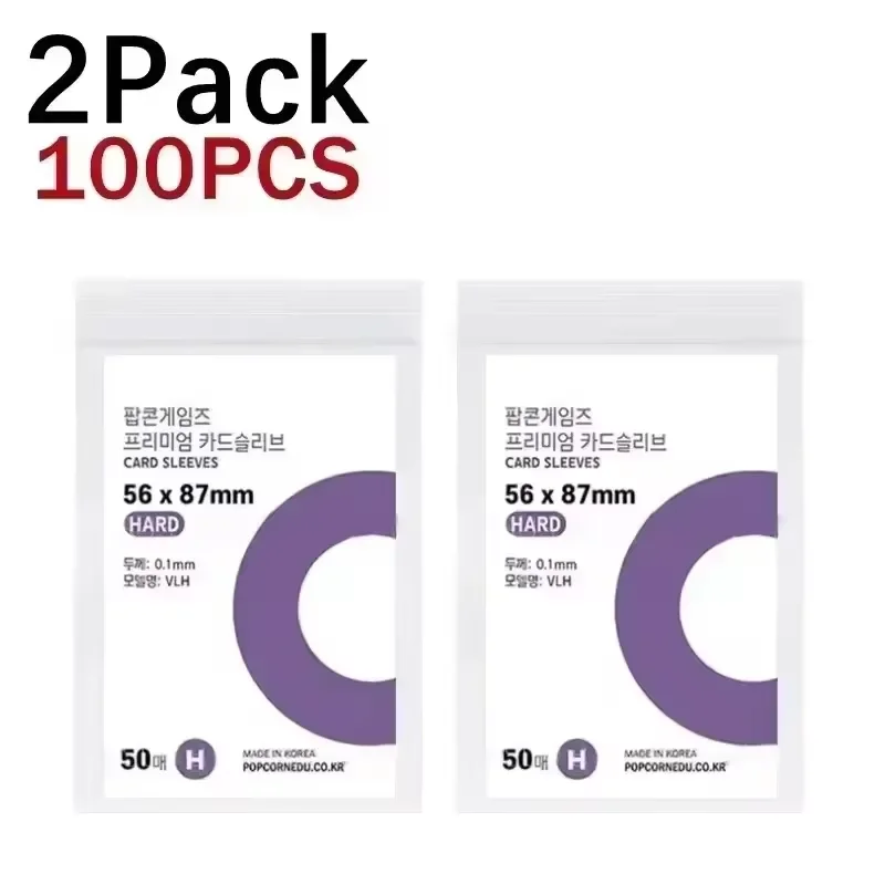100PCS HD Transparent Kpop Idol Card Protective Sleeve Cards Game Poker Waterproof Protector Game Board Photos Holder Sleeves