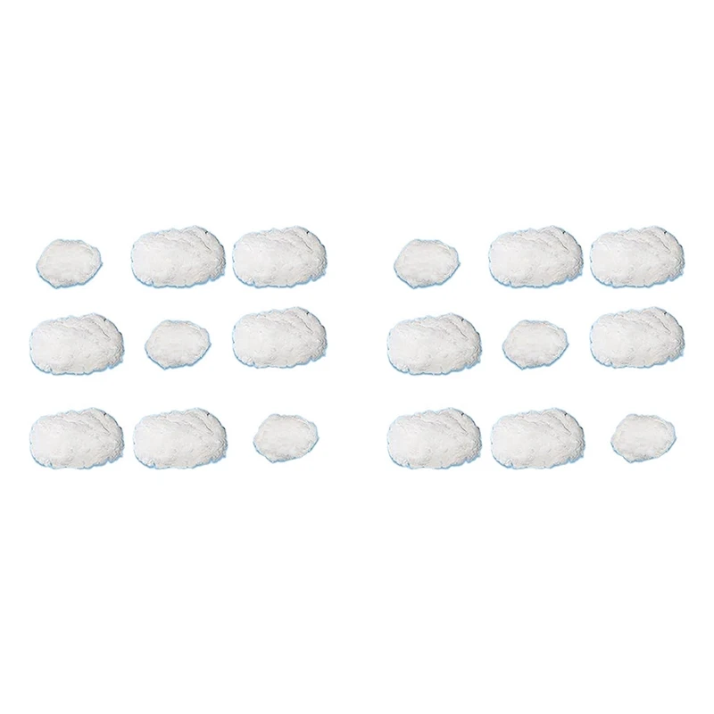 New-18PCS Clouds Decorations For Ceiling, Cotton Simulation Hanging Cloud Decoration, 3D Artificial Clouds Props