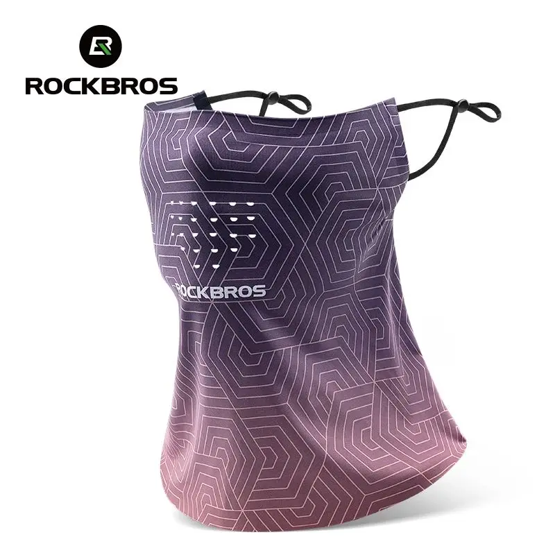 

ROCKBROS велосипедная маска Балаклава для спорта на открытом воздухе ледяной шелк солнцезащитный дышащий шарф для мужчин и женщин MTB шоссейный велосипед головной убор