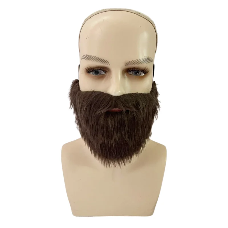 หนวดปลอมยาวสำหรับงานปาร์ตี้ ฮาโลวีน ของตกแต่งเทศกาล อุปกรณ์งานปาร์ตี้ หนวดปลอมสำหรับคอสเพลย์ เล่นบทบาทสมมติ
