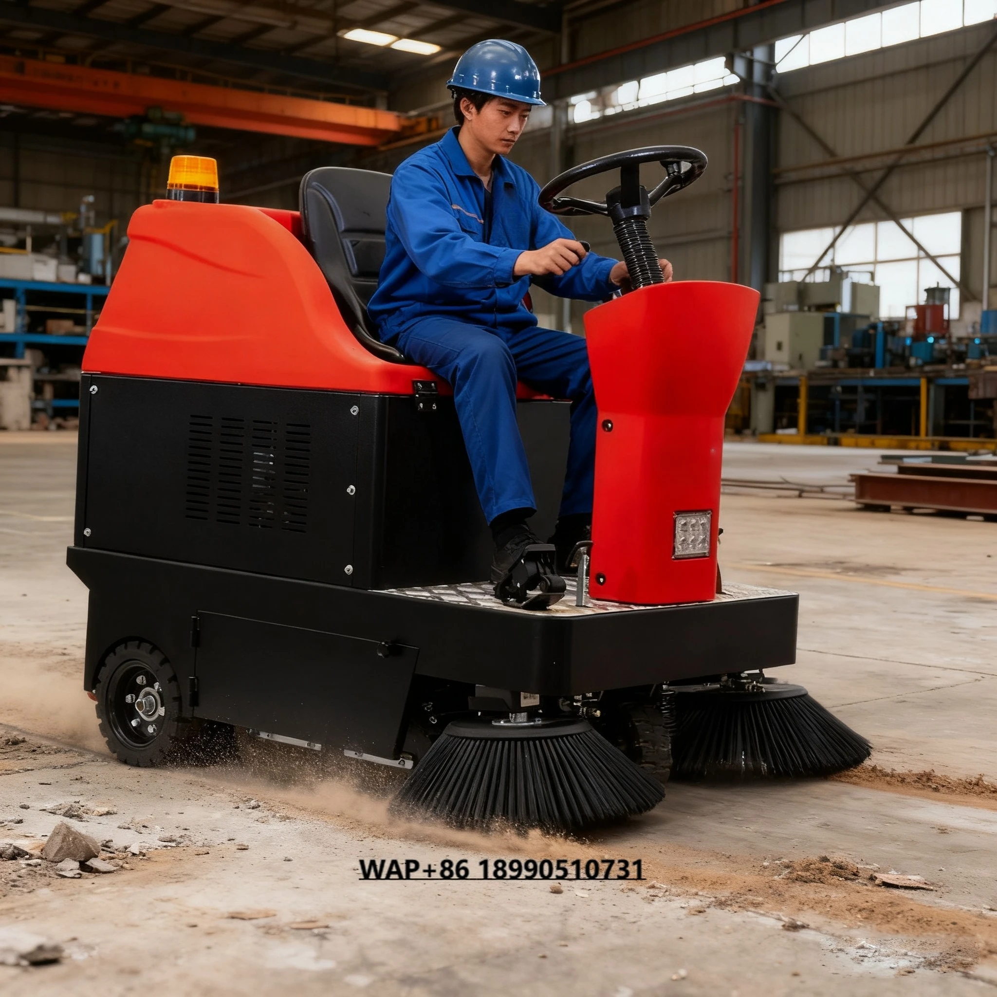 S1250 بالجملة شراء معدات التنظيف الصناعية مول المطار الطريق الطابق مكنسة آلة تنظيف الشوارع