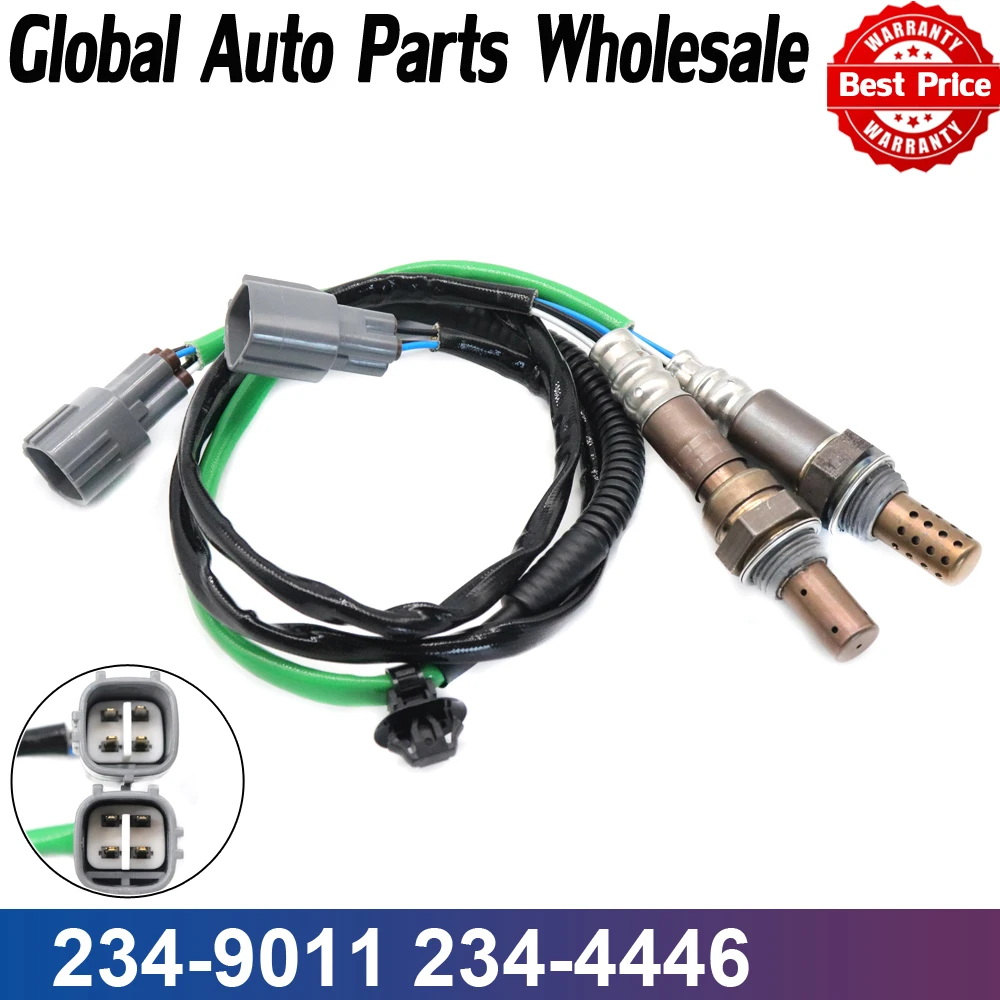 

2X вверх и вниз 234-9011 234-4446 для датчика кислорода Subaru Impreza 2.0L H4 2002