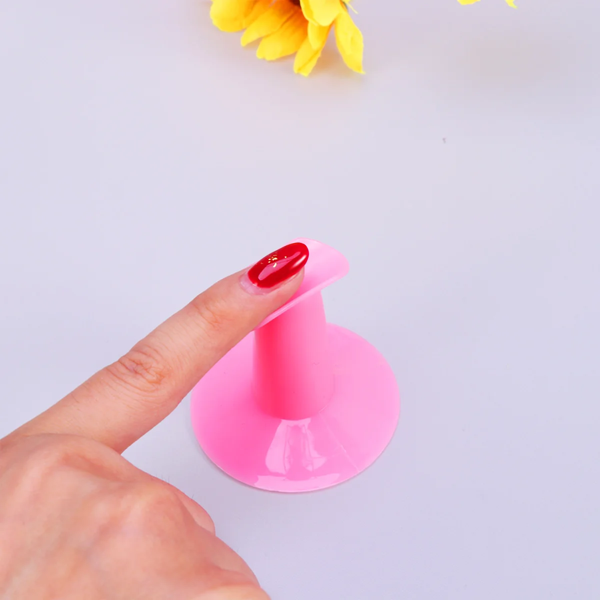 

3PCS Finger Stand Nail Support Pink Drill Ideal Nail Finger Rest for Acrylic Gel Wrap Practice Steady Manicure Tool