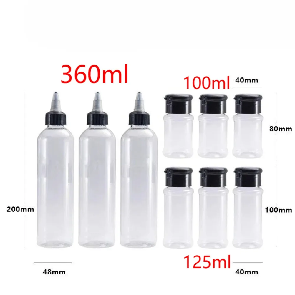 Portable Spice Organizer Set EVA Hard Case 11Pcs Seasoning Bottle Kit Leakproof Outdoor Camping BBQ Travel Condiment Storage Bag