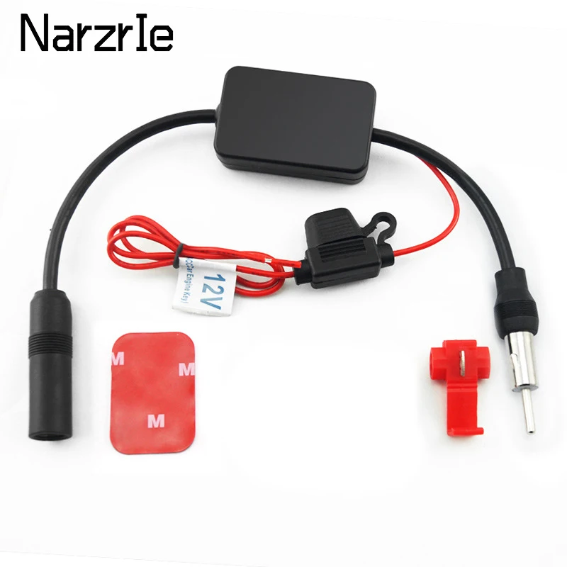 12V Car Radio Antenna FM/AM Radio Signal Amplifier Booster Car Antenna Aerials 330mm For Marine Boat Auto Automobile Accessories