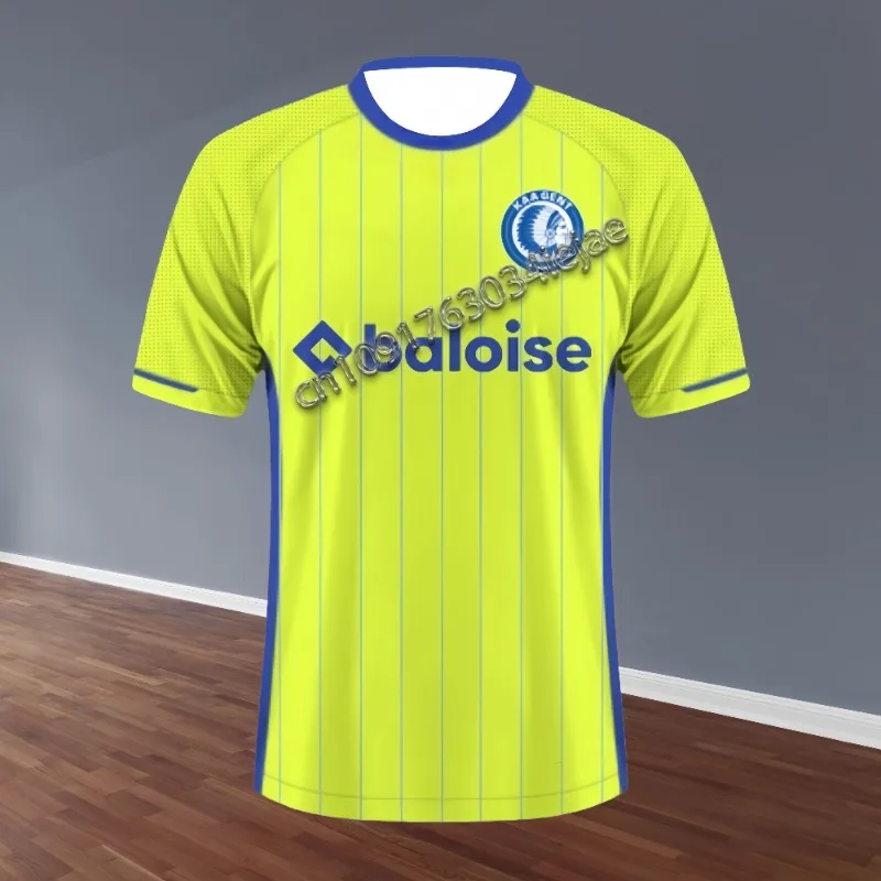 

MOTO-2024-25 Mens KAA Gent Short Sleeve Football Shirt Youth Sport Oversized Training Soccer Uniform Breathable Unisex Jersey