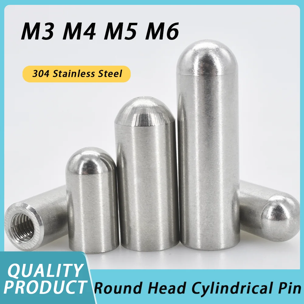 Wholesale Internal Thread Round Head Cylindrical Pin 304 Stainless Steel Hollow Pin Internal Tooth Hole Positioning Dowel Pin