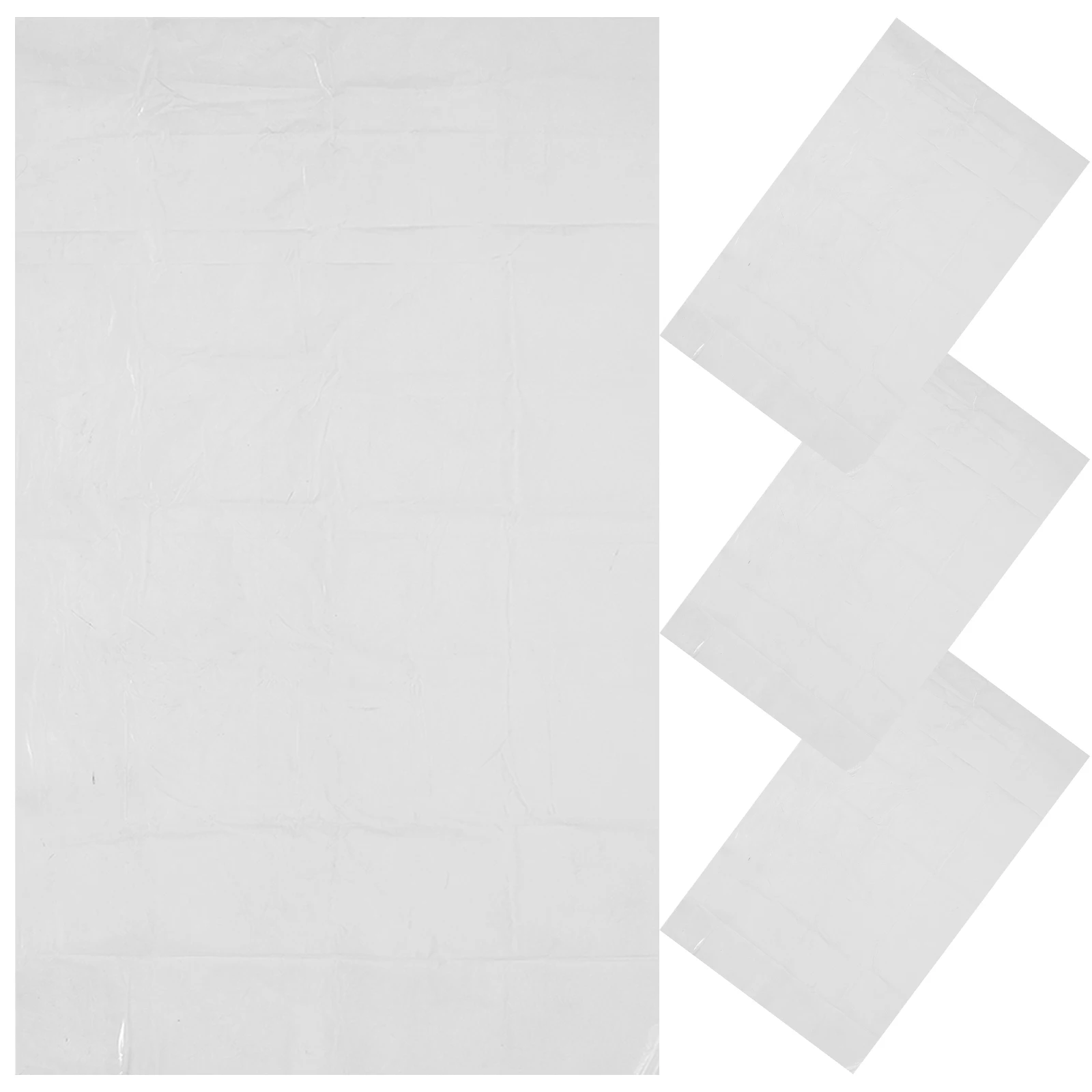 

4pcs Large Waterproof Bags Clear Reusable Foldable Blanket Quilt Clothes For Luggage Suitcases Bicycle Transparent Reusable Bag