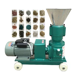 Mini wood sawdust pellet making machine animal feed chicken pig  feed pellet processing machines