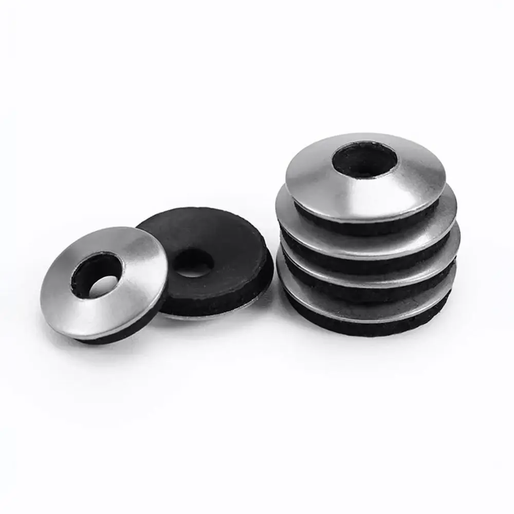 1Set 304 Stainless Steel Stainless Steel Sealing Washer Rubber M4.2 M4.8 M5.5 M6.3 M8 M10 M12 EPDM Bonded Sealing Washer