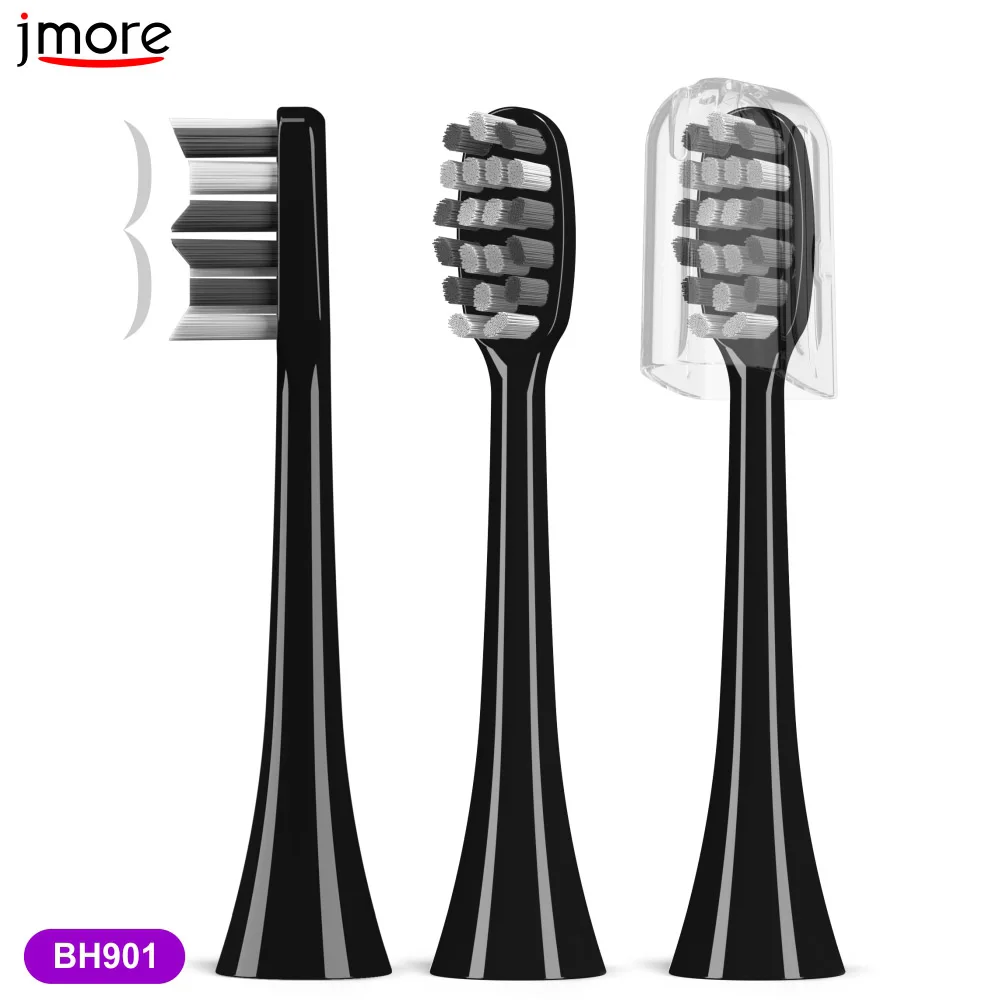 Elektryczna soniczna szczoteczka do zębów końcówki zamienne Jmore BH901 higiena jamy ustnej dla dorosłych codzienne sprzątanie silne wybielanie twarzy wymienne końcówka do szczoteczki do zębów