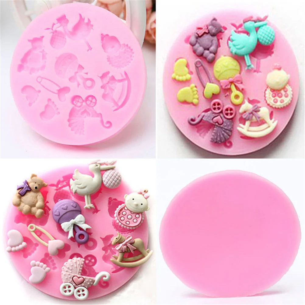 Baby party Silikon Fondant Kuchen form Form Schokolade Backen Sugar craft Dekor