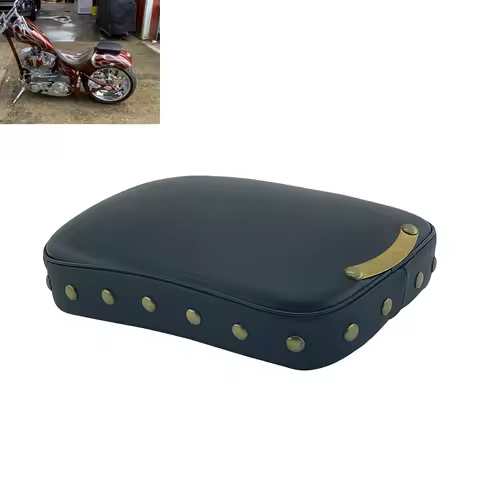 8 Suction Cups Rear Passenger Pillion Pad Seat For Harley Touring Softail Dyna Sportster XL 883 1200 Custom Chopper