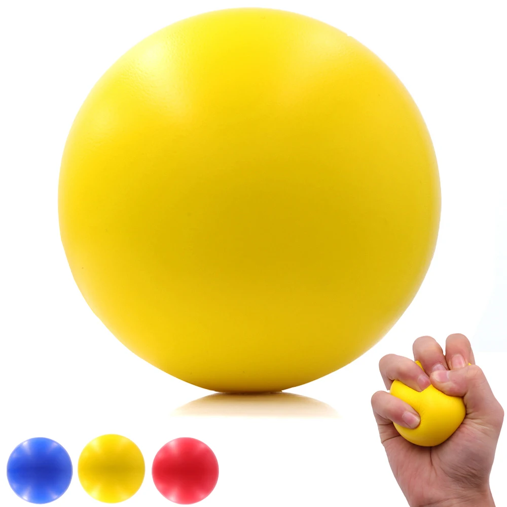 كرة تقوية القبضة لإعادة تأهيل اليد وتدريبات القوة، كرة تدليك إسفنجية مضادة للإجهاد للبالغين لاستعادة العضلات #1