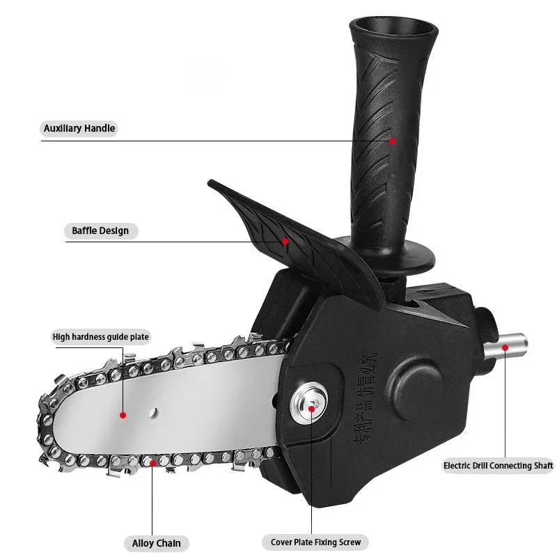 4 6 Inch Electric Chain Saw Converter Multitool Logging Saw Head Attachment Garden Saw Powerful Conversion Kit Accessories