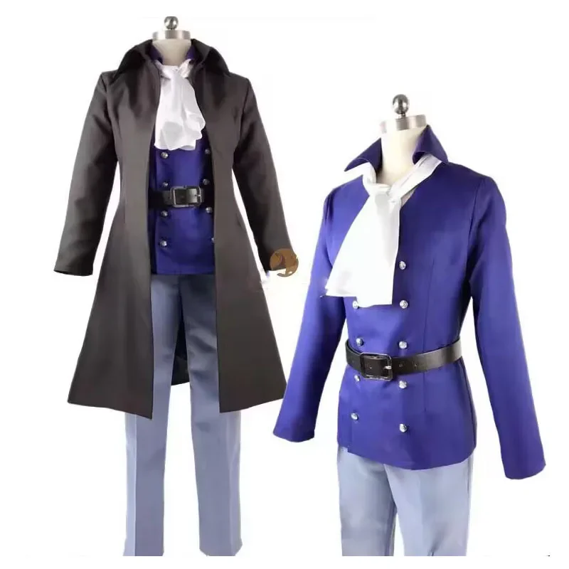 Sabo Cosplay Uniform Costume Halloween Cosplay Costume Full Set Windbreak Shirt Pants Wigs For Man Suit