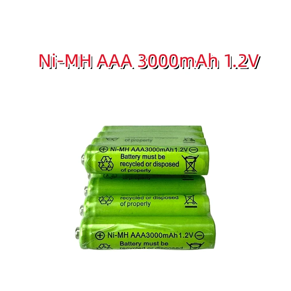 

1.2V 10PCS AAA 3000mAh Ni-MH yellow rechargeable battery cell for MP3 RC Toys led flashlight flashlight