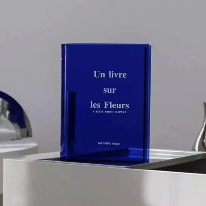 Acrylic Book Shaped Flower Arrangement Box,Book Vase,Nordic Style Acrylic Vase,Hydroponic