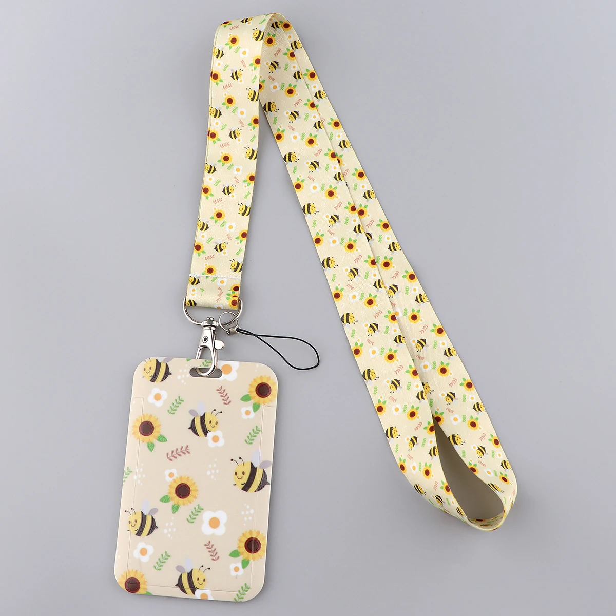 Cartoon Capybara ID Badge Houder Leuke Dinosaurus Lanyards Deur Card Case Hangend Touw Nekkoord Sleutelhanger Visitekaartje Cadeau