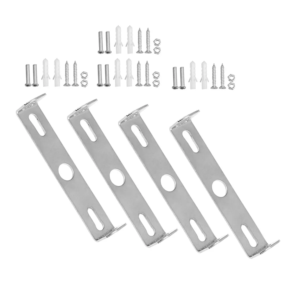 4 Sets Montagehalterungen aus verzinktem Stahl für Deckenventilatoren, Kronleuchter, Wandleuchten, Pendelleuchten, universell einsetzbar