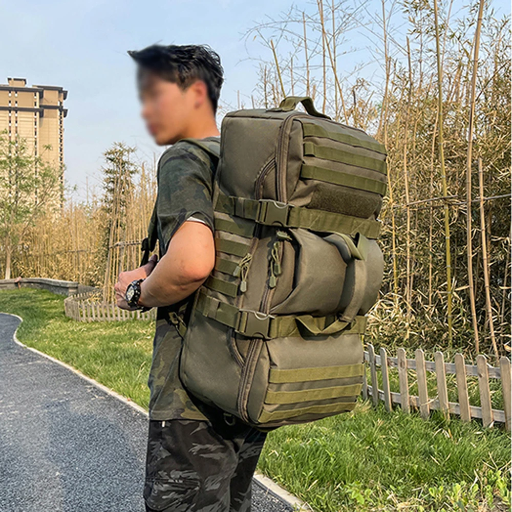 Outdoor Traveling Bag Large Capacity Camping Backpack Waterproof Duffel Bag 56-75L Outdoor Activities Sports Hiking Storage Bag