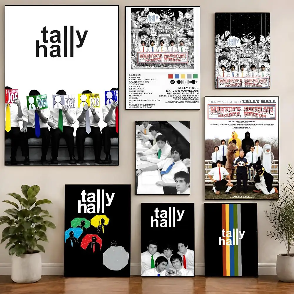 Band Pop T-Tally Hall Poster Chic Visual Removable Wall Print Room Ornament for Bedroom & Dorm