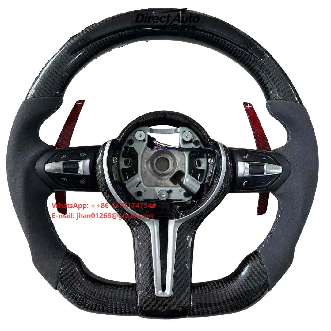 High Quality Customized Carbon Fiber m Sport Steering Whee LED l for F30 Steering Wheel F10 F30 E90 E92 Led
