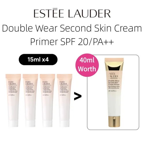 Imagen 2 del producto Estee Lauder Double Wear Second Skin Cream Primer SPF 20/PA++ 15ml, Cosméticos originales para el cuidado de la piel para mujeres, Maquillaje de belleza Sephora