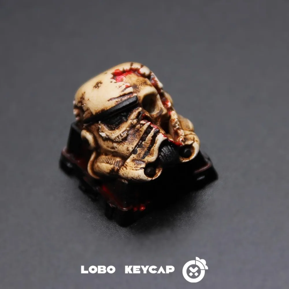 Dreadful Skeleton Keycap 3D Resin Translucent Artisan Anime Custom Cartoon KeyCap Mechanical Gaming Keyboard Accessories Gift