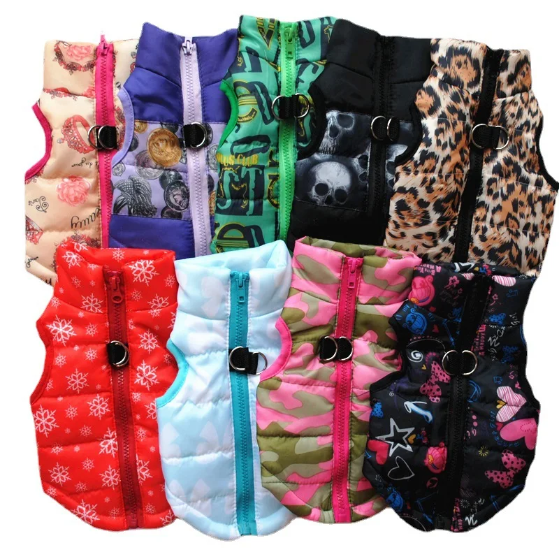 

Dog winter clothes thick dog feather silk padded jacket Waterproof warm puppy fashion clothes Suitable for Pomeranian teddy