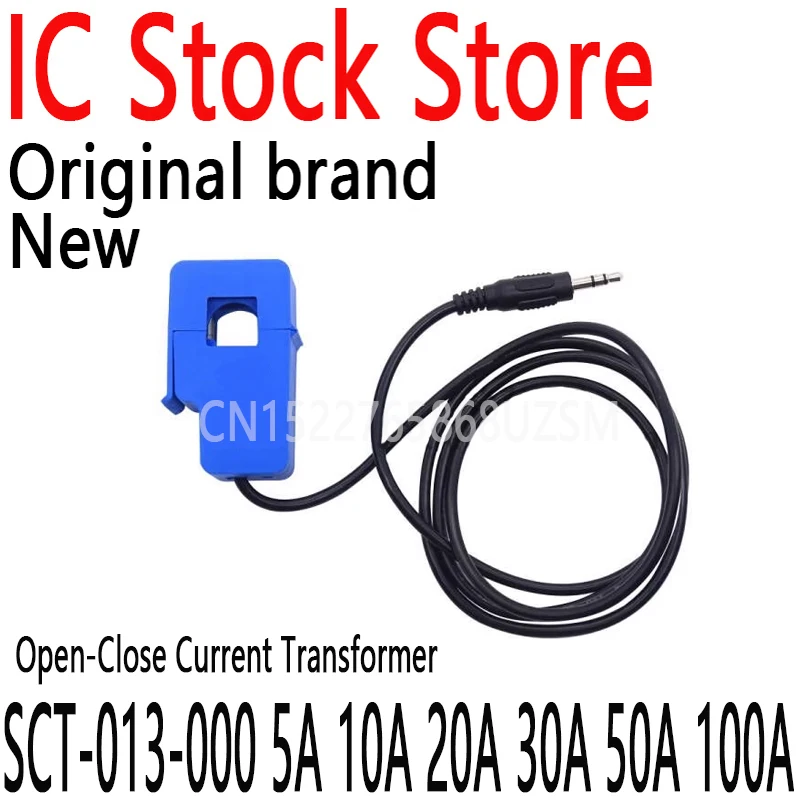 2PCS 4PCS 5PCS 10PCS Non intrusive AC Current Sensor Split Clamp Current Transformer SCT-013-000 5A 10A 20A 30A 50A 100A