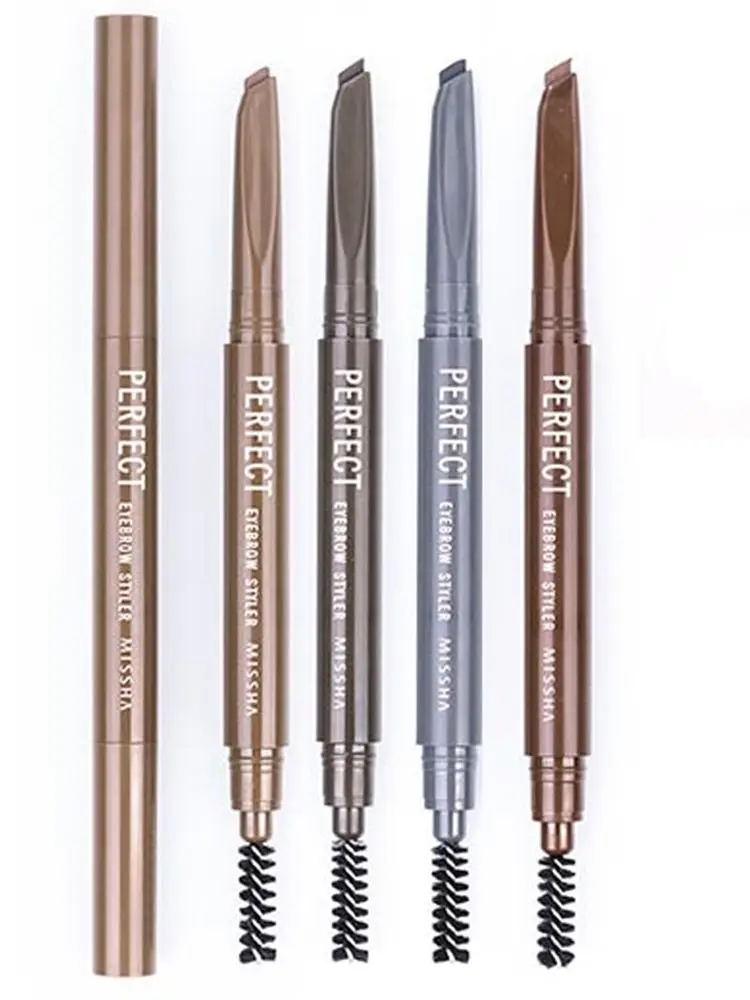 MISSHA Perfect Eyebrow Styler 0.15g 1pc Auto Type Long Lasting Waterproof Black Brown Pencil Korea Cosmetics EXP2023-11