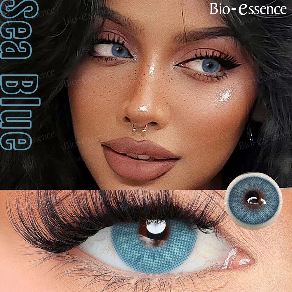 Bio-essence Contactlenzen 2 STKS Gekleurde Contactlenzen Cosplay Rode Lenzen 1 Jaar Mode Kleur Schoonheid Lenzen Feest Leuke Ooglens