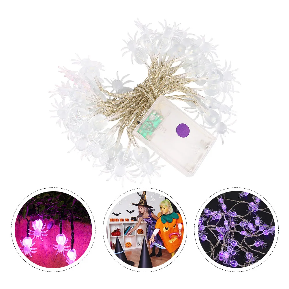 

3 Meter 30LED Halloween Spider LED String Light Decorative Lamp for Spooky Holiday Party Decoration and Outdoor Halloween