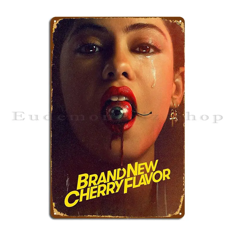 Brand New Cherry Flavor Metal Plaque Cinema Cinema Customize Garage Decoration Funny Tin Sign Poster