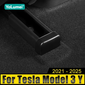 Dla Tesla Model 3 Y 2021 2022 2023 2024 2025 4 SZTUK Szyna ślizgowa tylnego siedzenia samochodu Gumowa wtyczka antypoślizgowa Naklejka ochronna na pokrywę