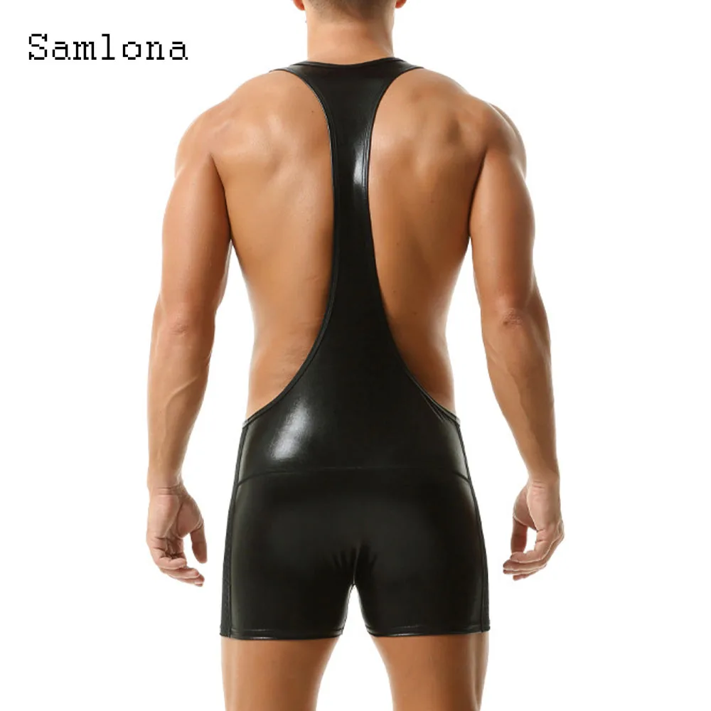 Mens Vintage Cropped Board Shorts 2025 European Sexy Patchwork Onesie Bodysuits Black Gold Classic Dance Club Tank Overalls New