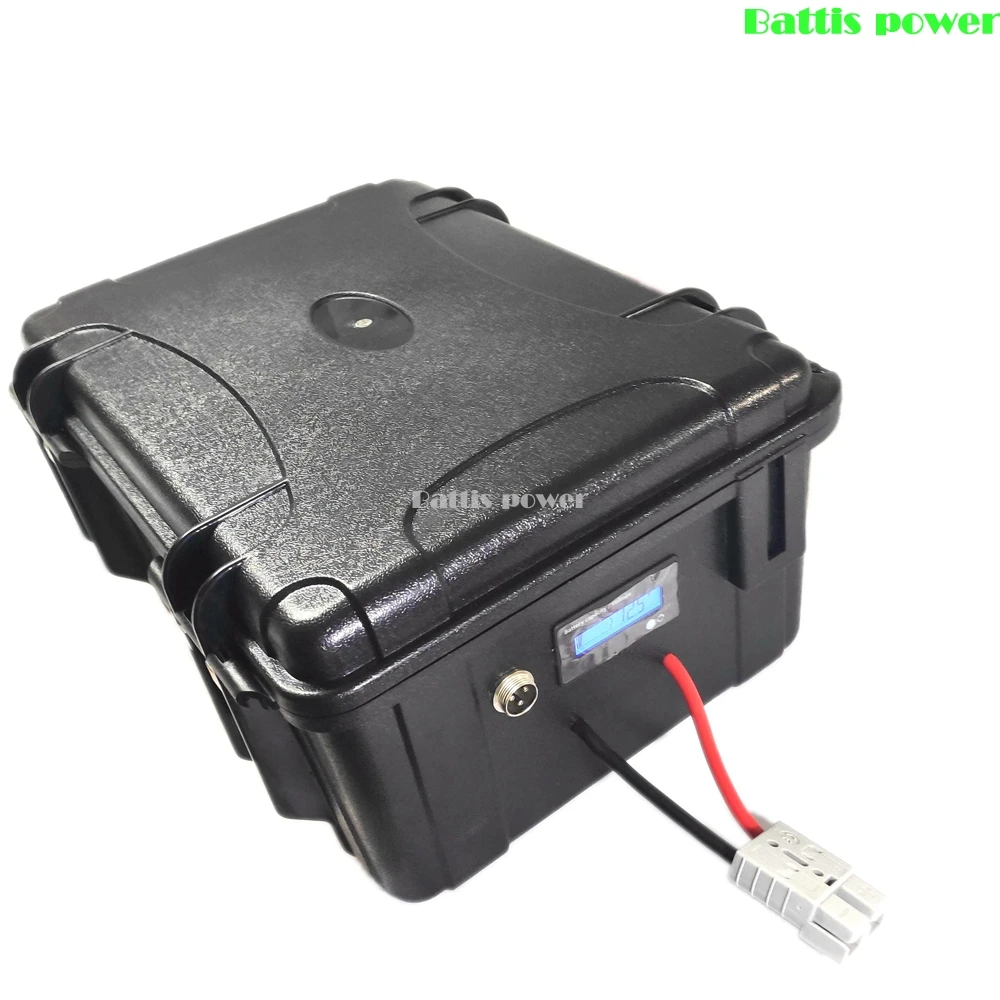 waterproof Lifepo4 36V 40Ah 60Ah 80Ah 100ah 120Ah 150Ah Lithium battery bms for trolling motor Propeller boat+Charger