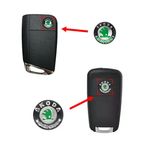 10 best sales skoda key logo sticker - №2