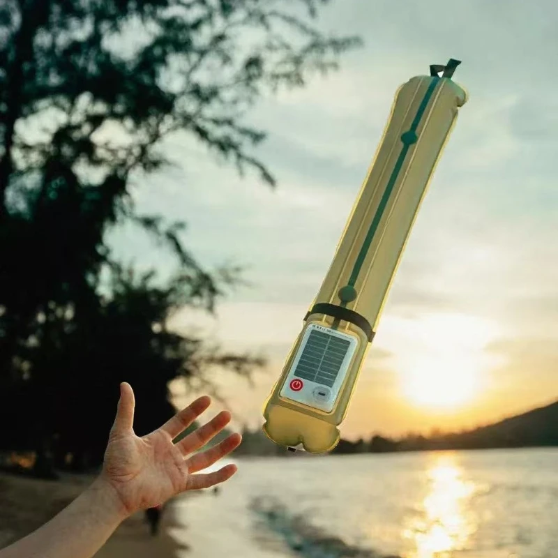 

Outdoor folding inflatable camping light, solar inflatable light, waterproof magnetic suction column