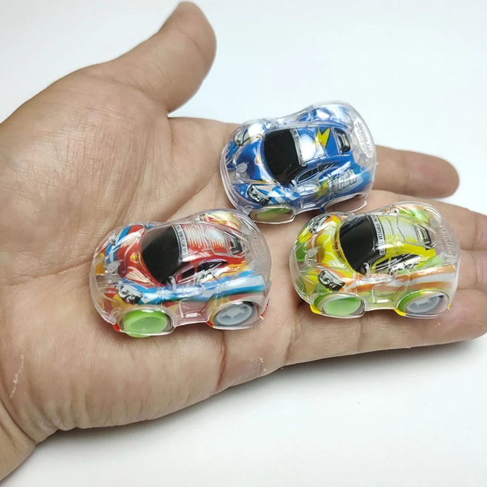 

25pcs Back Kids Car Toy Pull Car Toy Cars Kids Toys Safe Materials Cartoon Design Portable Storage Mixed Styles